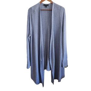 Lane Bryant Cardigan Sweater Womens 18/20 Plus Size Duster Open Front Blue